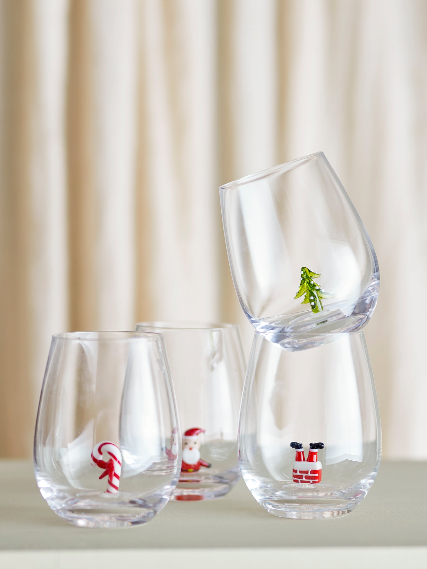 Misa Drikkeglas - Klar - Juletræ