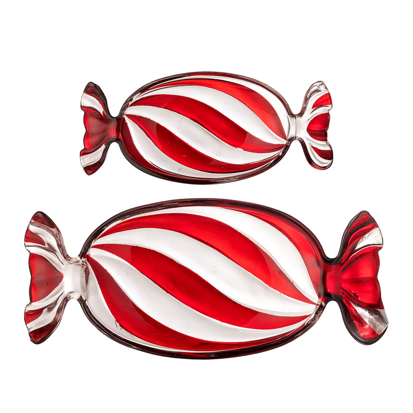 Sweetie Serveringsfad - Bolche - Rød - Glas