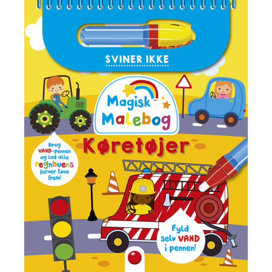 Mal med vand - Magisk malebog: Køretøjer