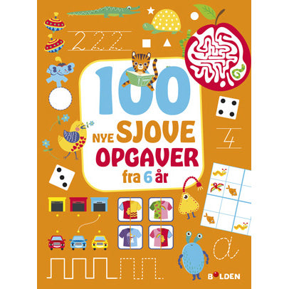 Aktivitetshæfte - 100 Nye sjove opgaver: fra 6 år