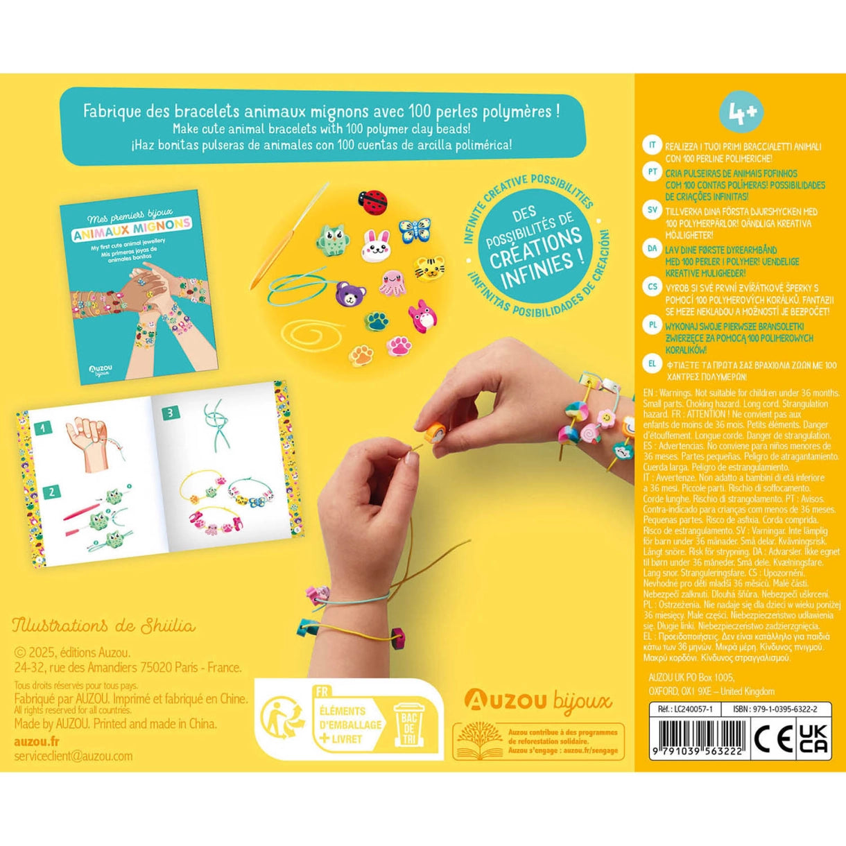 Auzou - Jewellery Factory - Søde smykker med dyr - Medium sæt