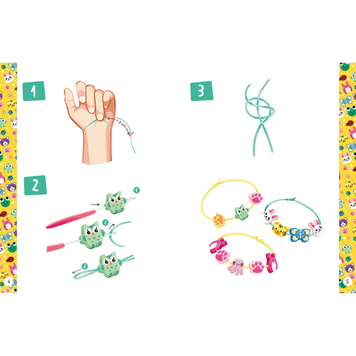 Auzou - Jewellery Factory - Søde smykker med dyr - Medium sæt