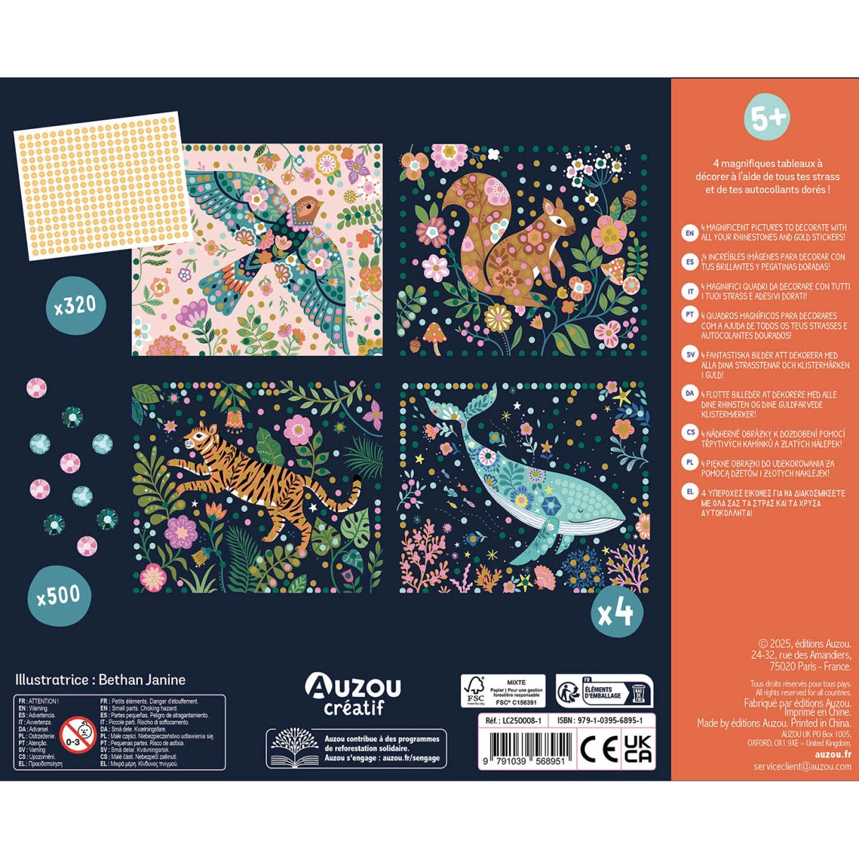 Auzou - Kreasæt - Kunst med rhinsten - Billeder