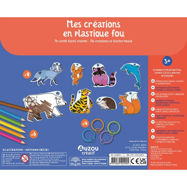 Auzou - Krympeplast - Vilde dyr