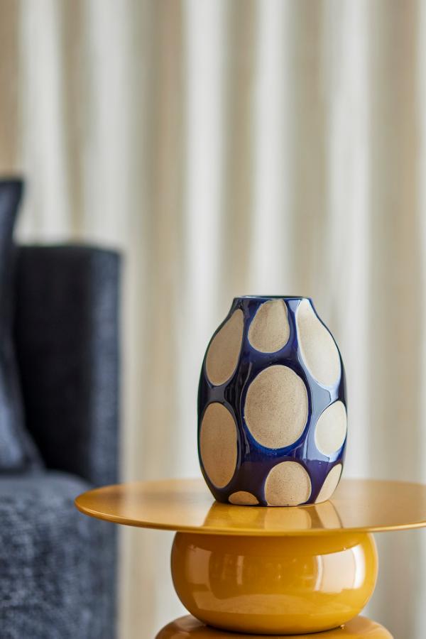 Bashir Vase -  Blå - Stentøj