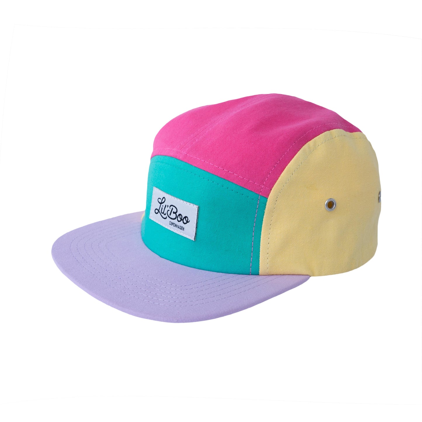 Lil' Boo Block 90's 5-Panel - Purple/Pink/Green/Yellow  2-7 år