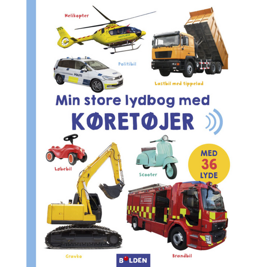 Bog - Min store lydbog med køretøjer