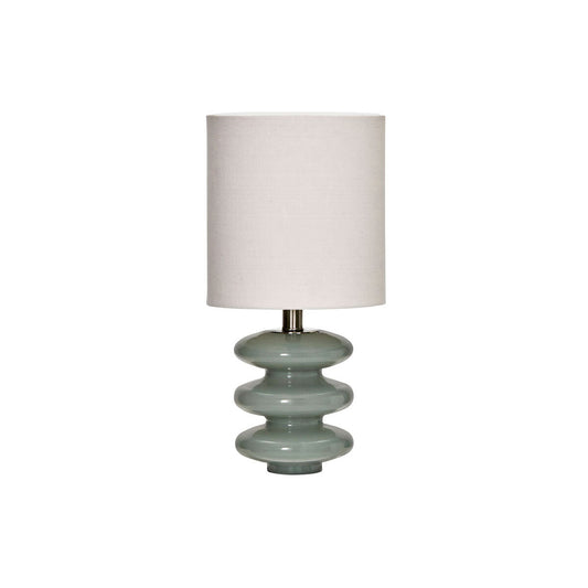 Bordlampe, HDStep, S, Lyseblå, Råhvid