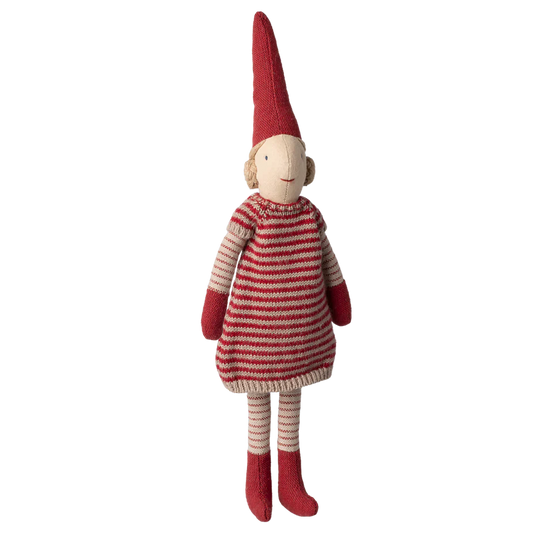 Maileg Nisse, str. 1 - Pige - Strikket kjole
