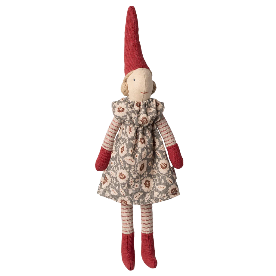 Maileg Nisse, str. 1 - Pige - Vinter mint kjole