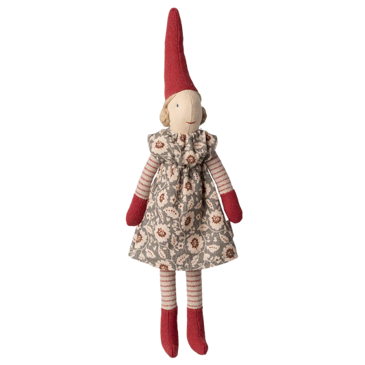 Maileg Nisse, str. 1 - Pige - Vinter mint kjole