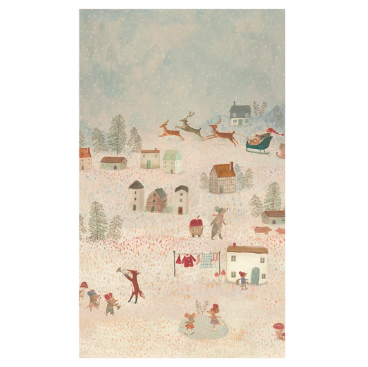Maileg Gavepapir - 10 m - Santa is coming