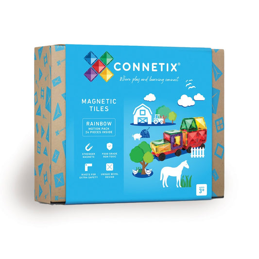 Motion Pack - magnetsæt 24 dele - Rainbow