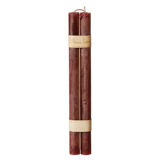 Timber® stagelys, sæt med 2, Wine D2,25 x H31 cm
