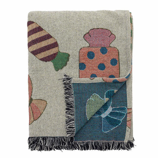 Caramella Plaid, Natur, Genanvendt Bomuld