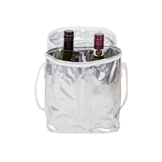 Køletaske - Cooler Drinks Bag Metallic - Silver