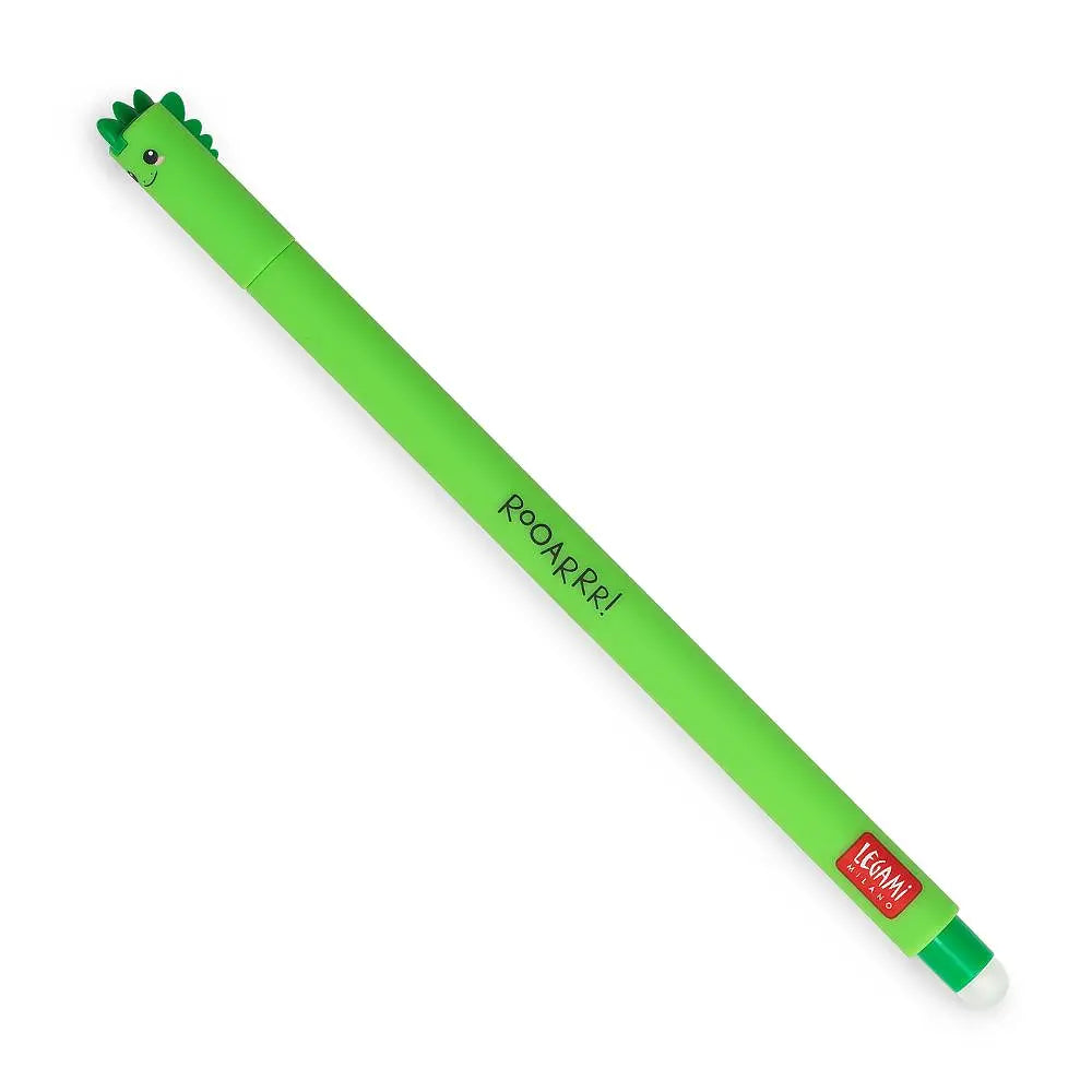 Dino Viskelæderpen | Grøn Gelpen der Kan Viskes Ud | 0,7 mm