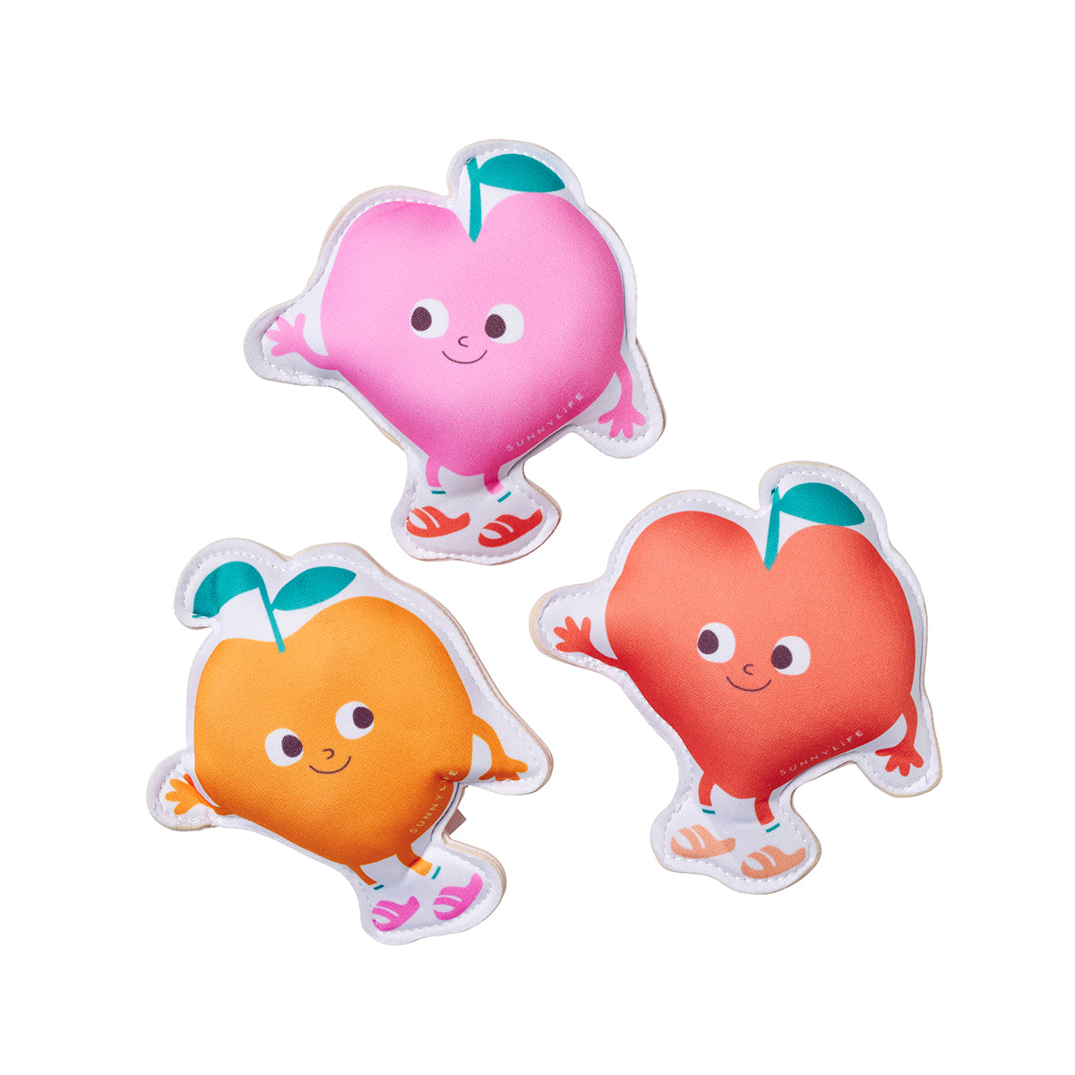 Dykke venner - Poppy the Peach - Multi - Sæt med 3