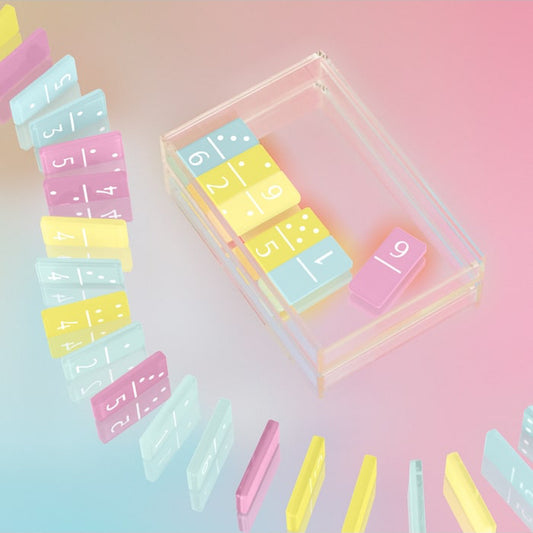 Domino Spil - Lucite Dominoes Aurora - SunnyLife