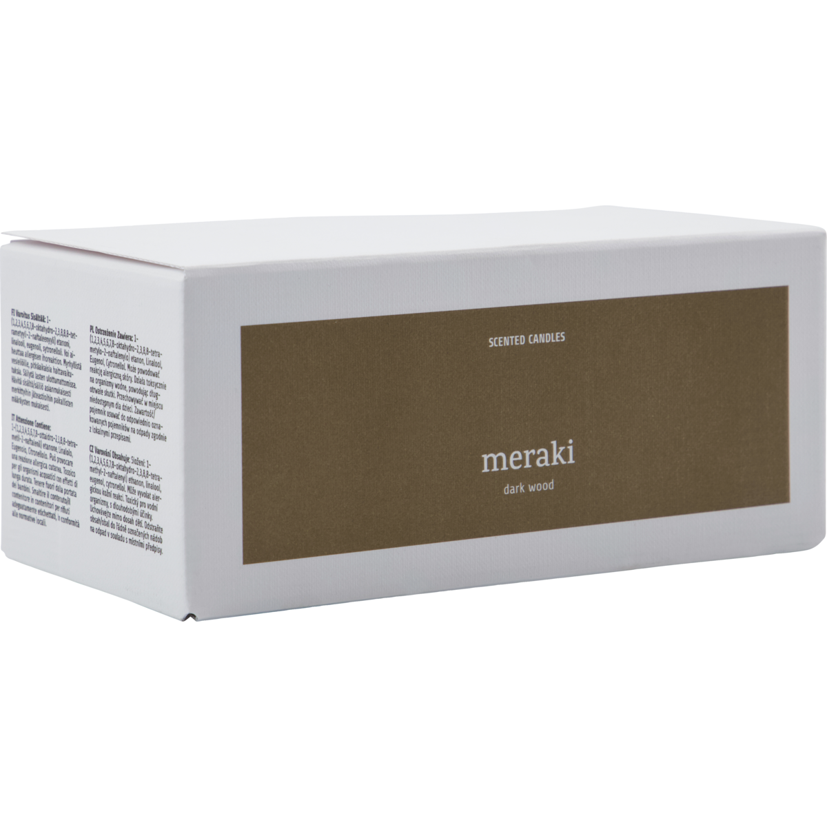 Meraki Duftlys, Dark wood 2 stk
