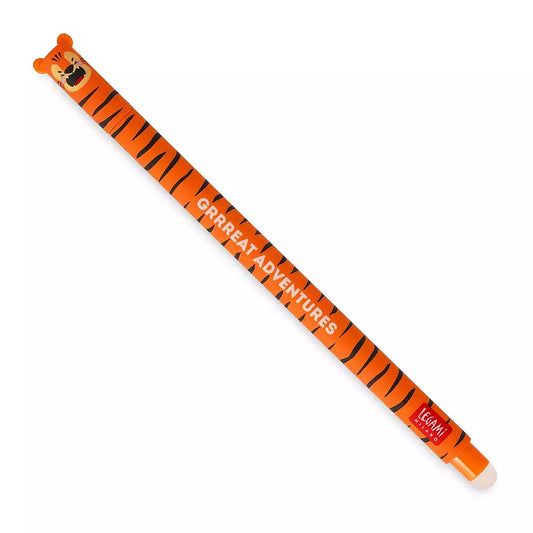 Tiger Viskelæderpen | Orange Gelpen der Kan Viskes Ud | 0,7 mm
