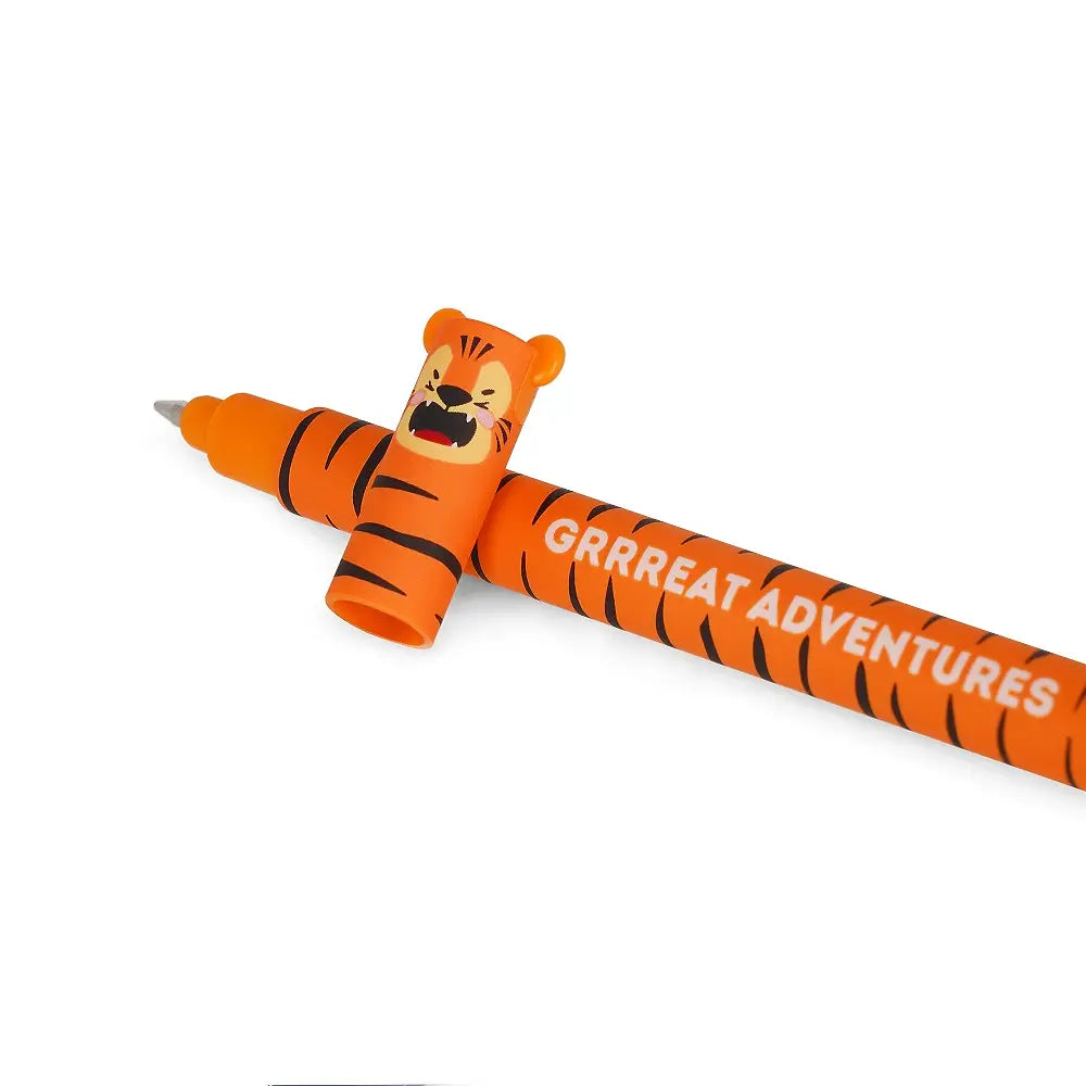Tiger Viskelæderpen | Orange Gelpen der Kan Viskes Ud | 0,7 mm