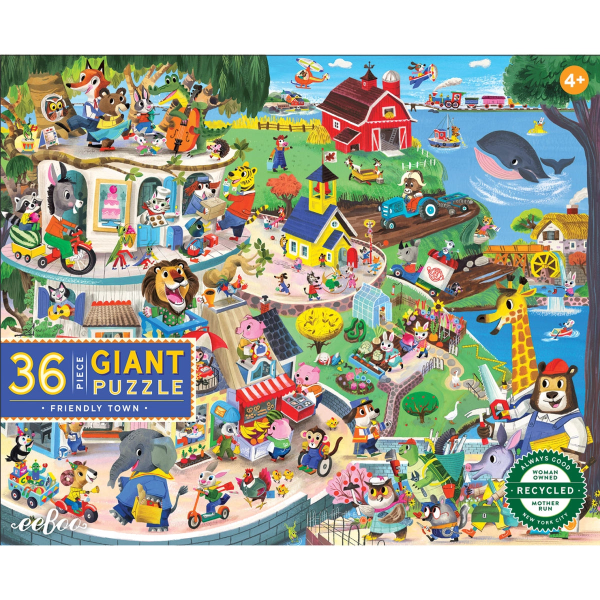 Jumbo puslespil 36 brk - Den hyggelige by