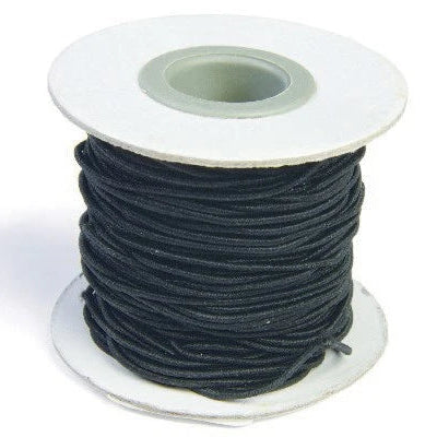 Elastiksnor 1,2mm x 25m sort