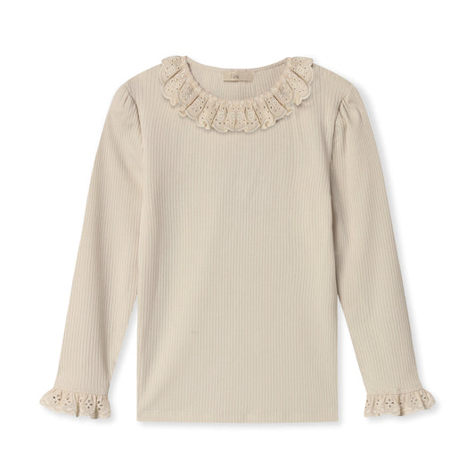 FLIINK AKENNA LACE LS BLOUSE