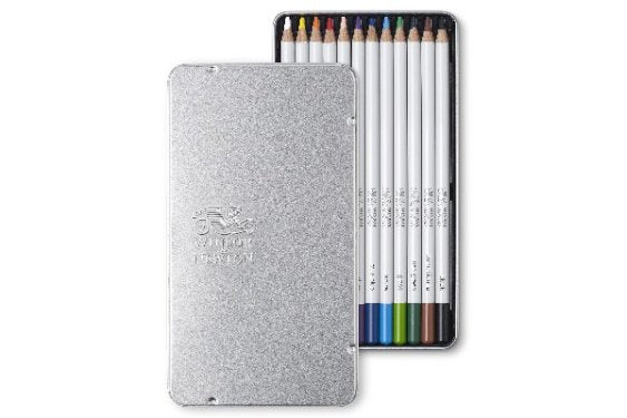 Farveblyanter - Winsor Newton Precision pencil coloured 12pcs in tin box