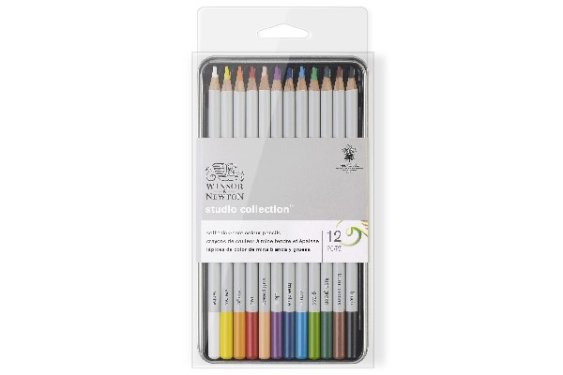 Farveblyanter - Winsor Newton Precision pencil coloured 12pcs in tin box