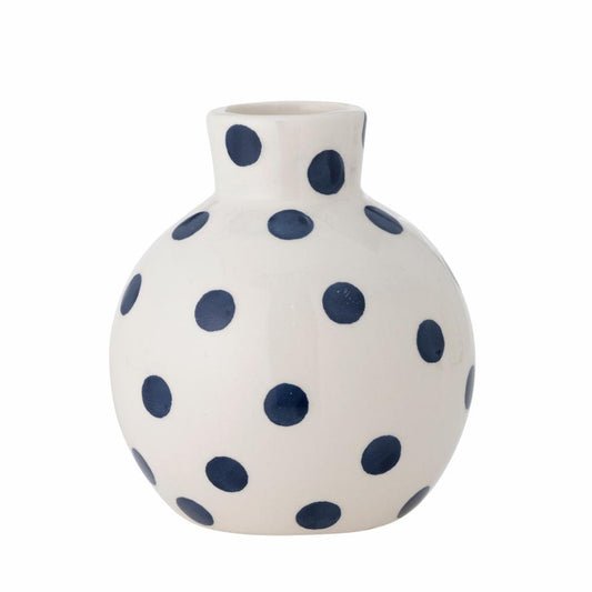 Fian Vase -  Blå Prikker - Keramik