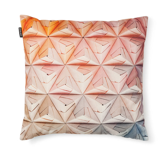 Snurk Pudebetræk Pyntepude Velour - Geogami Pink