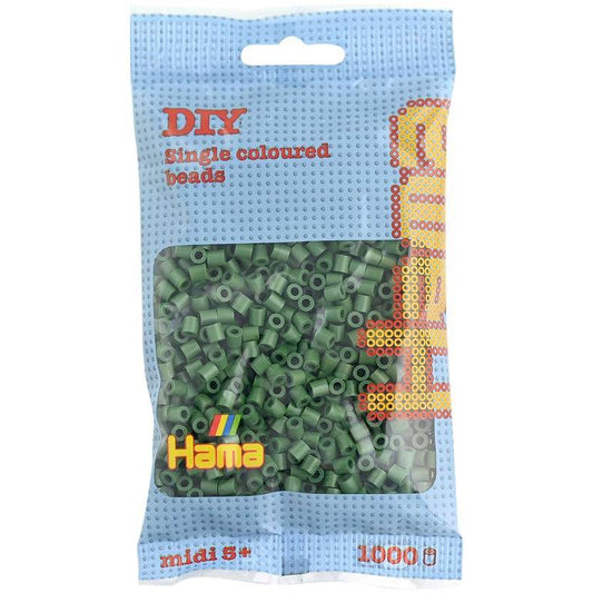 HAMA 102 skovgrøn - midi perler 1000stk