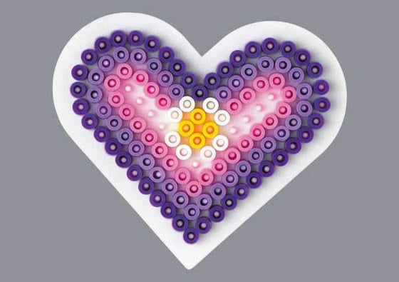 HAMA perleplade hjerte lille 8,5x7,5cm