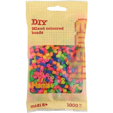 HAMA 51 neon mix - midi perler 1000stk