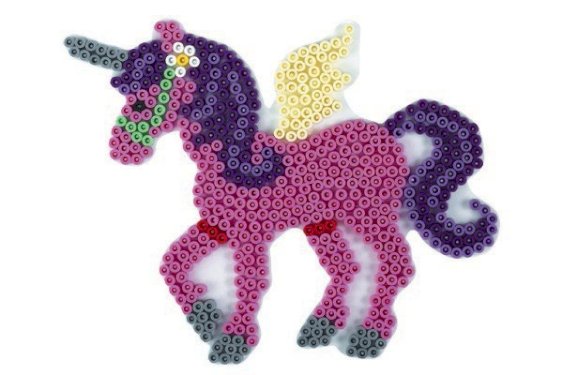 HAMA  perleplade midi - enhjørning 20x15,5cm