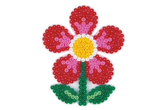 HAMA  perleplade midi - blomst 12x10cm