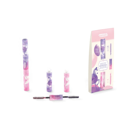 Hår Mascara Double Tip Pink and Purple Cosmos Organic
