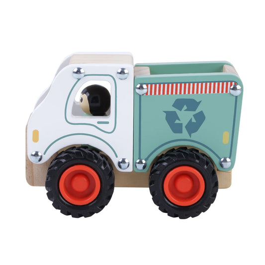 Skraldebil i træ