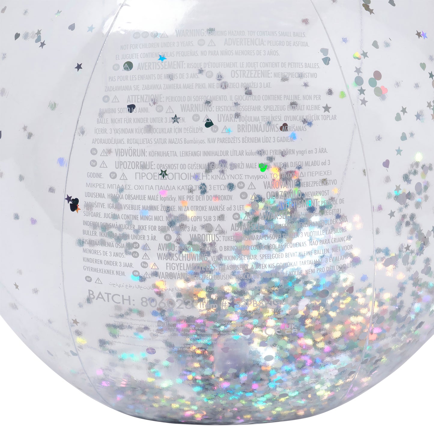 Badebold - Inflatable Beach Ball Glitter