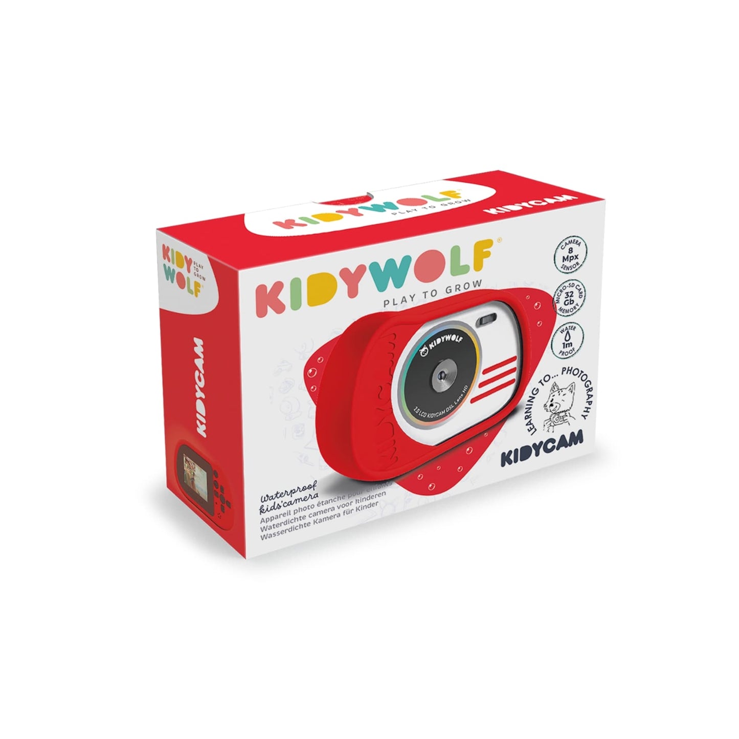 KIDYCAM - WATERPROOF - RØD