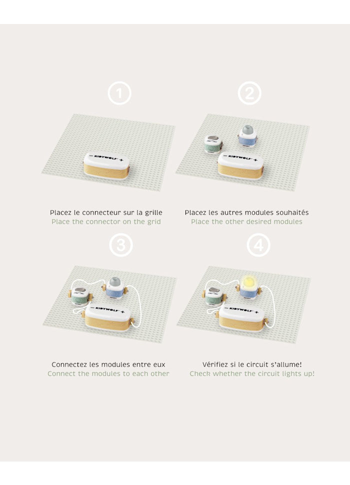 KIDYELEC-EXPERT - MY FIRST ELECTRICITY KIT - 18 PIECES