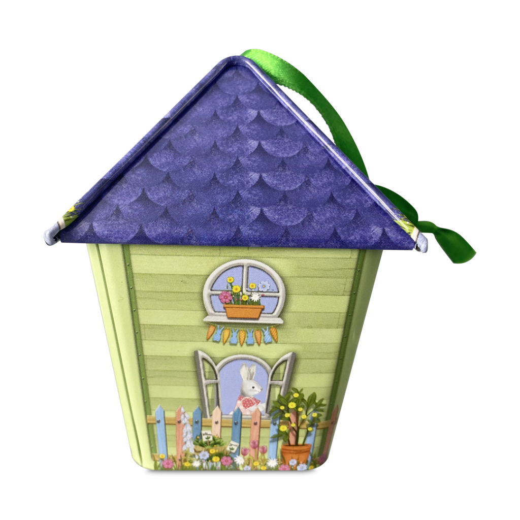 Kagedåse - påskeharens hus - lilla
