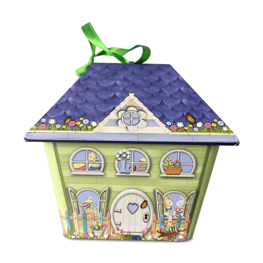 Kagedåse - påskeharens hus - lilla