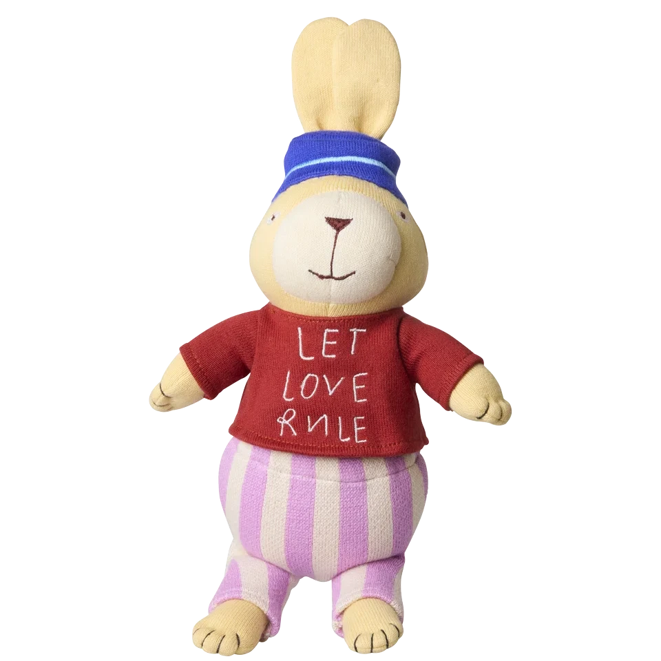 Kanin Bomuld Bamse - Multifarvet - Let Love Rule