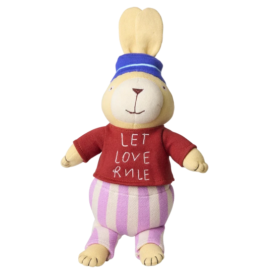 Kanin Bomuld Bamse - Multifarvet - Let Love Rule