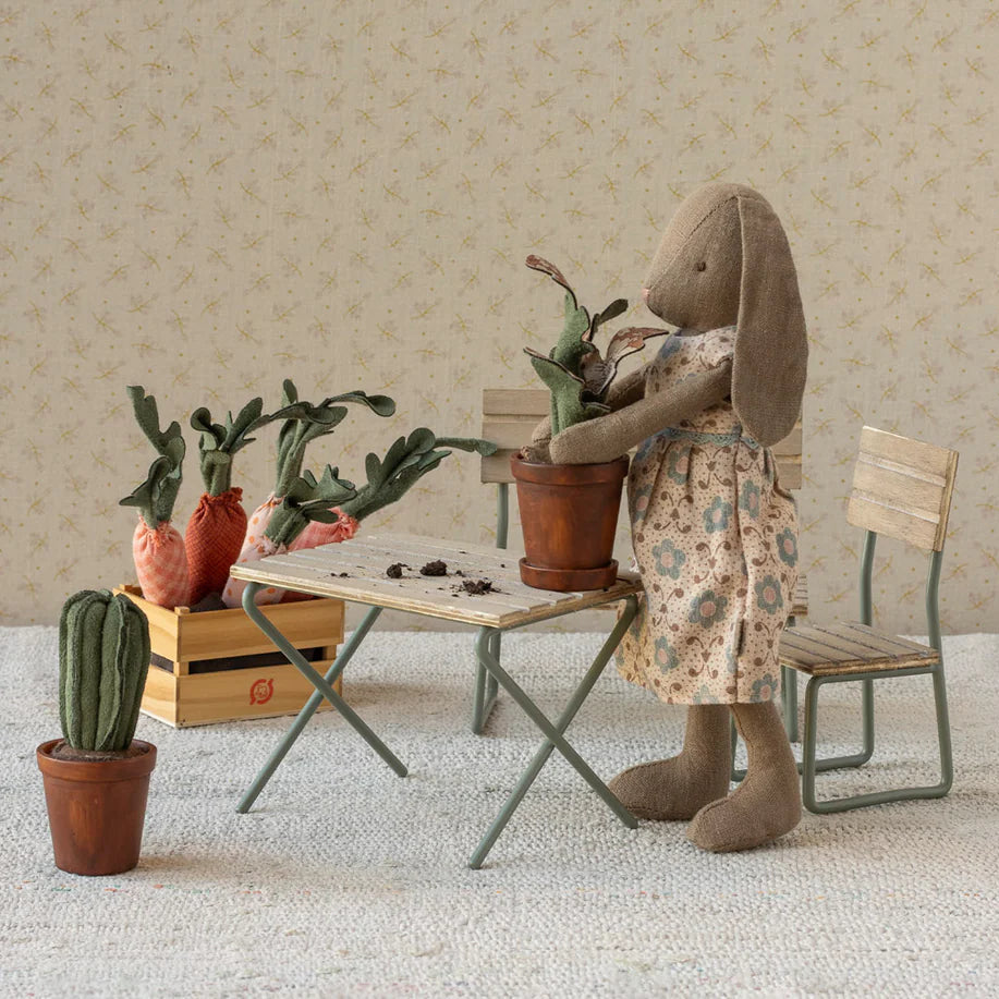 Maileg - Kanin størrelse 2 - brun - kjole