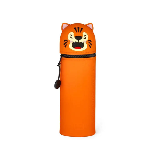 Kawaii Tiger Penalhus i Silikone | 2-i-1 Penalhus og Penneholder