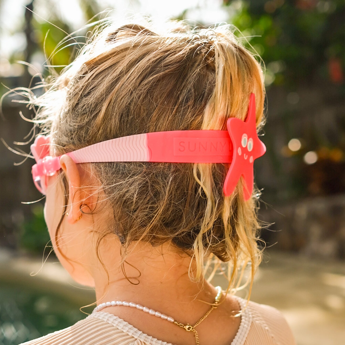 Svømmebriller - Kids Swim Goggles - Melody the Mermaid Neon Strawberry